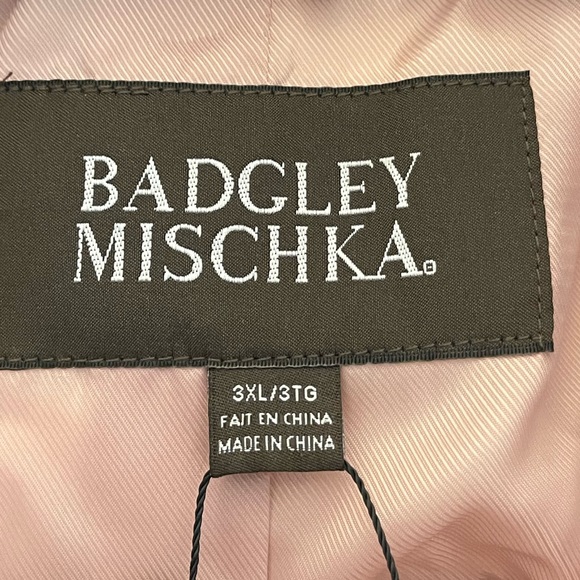 Badgley Mischka Blush Vegan Leather Trench- NWT - Picture 14 of 16